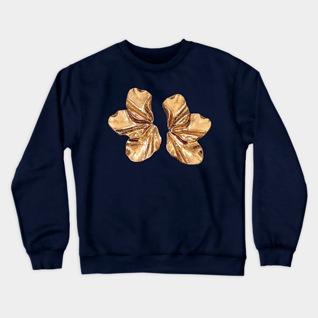 Gold butterflies Crewneck Sweatshirt by ellaine13